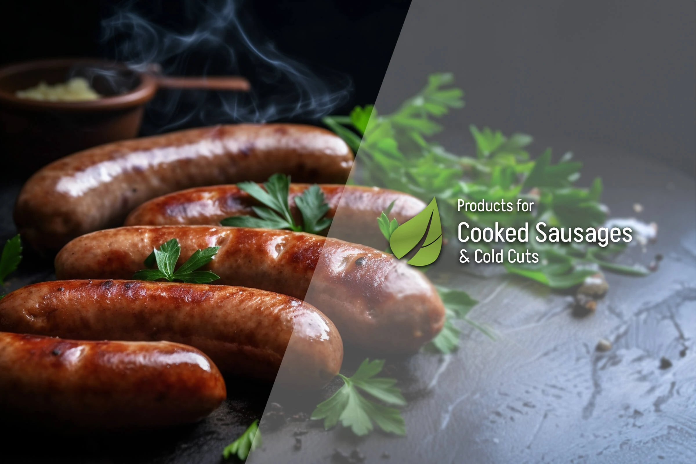 Cooked Sausage products by Createc